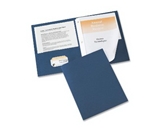 Avery Two-Pocket Report Covers, 11 inch x 8.5 inch, Dark Blue, 25 per box (47975)
