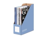 Bankers Box Decorative Magazine Files, Cornflower Blue, Letter 6 Pack (6110101)