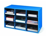 Bb Classroom Cubby with channels Blue