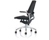 Bodyflex BF4300BLK Office Chair with Chrome Frame and Black Fabric