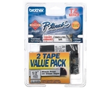 Brother 1/2- Laminated Black on Clear Tape (2 Pack of TZ131) (26.2 Ft.) For use in TZ P-Touch: All TZ
