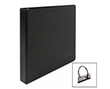 Business Source 09978 Round Ring Binder, 3 in. Capacity, 11 in.x8-1/2 in., Black