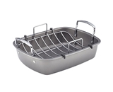 Circulon Nonstick Bakeware 17-Inch by 13-Inch Roaster with U-Rack
