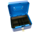 Classic Locking Steel Cash Box with Coin Tray