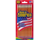 Cra-Z-art Made In America Pre-Sharpened No.2 Yellow Pencils, 10 Count (12001)