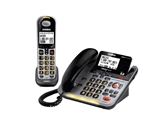 D3098S DECT 6.0 Expandable Corded/Cordless Phone withCaller ID and Answering System, Silver, Handset and Base