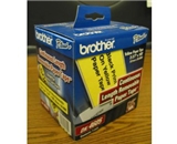 Brother DK4605 Black on Yellow Label