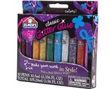 Elmer-s 3D Washable Glitter Pens, Classic Rainbow and Glitter Colors, Pack of 10 Pens (E199)