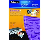 Fellowes Enhance 3 Mil Letter Glossy Laminator Pouches, 100 Pack