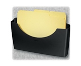 Fellowes 75275 - Plastic Partition Additions File Pocket, Legal/Letter, Dark Graphite-FEL75275