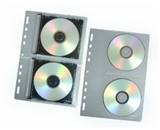 Fellowes 95304 CD/DVD Looseleaf Binder Sheet, 10-Pack