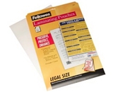 Fellowes Hot Laminating Pouches, Legal, 3 mil, 25 Pack (52006)