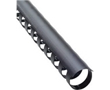 Fellowes Plastic Comb Bindings, 0.5 Inch, Black, 90-Sheet Capacity, 25 per Pack
