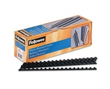 Fellowes Plastic Comb Bindings, 5/16-, 40-Sheet Capacity, Black, 100 per Pack - Sold as 2 Packs of
