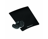 Fellowes Professional Series Gliding Palm Support with Microban Protection, and Mouse Pad, Fabric, Black (9180301)