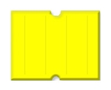 Garvey 2 Line G 2117 Punch Hole Yellow Label for Towa, Jolly, Hallo, Freedom and Impressa Labelers