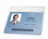 GBC BadgeMates Horizontal ID Badge Holder, 4 x 3 Inches, Clear, 25 Holders per Pack (3747472)