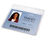 GBC Pre-Punched ID Badge Laminating Pouches, 5 mm Thickness, Clear, 50 Pouches per Pack (3747552)