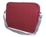 Genuine Belkin Garnet Red F8N093-083 15.4--Inch Quilted Nylon Laptop Notebook Shoulder Bag Tote Carrying Case, With Plush Inner Lining To Protect Your Laptop Notebook From Scratches, Exterior Dimensions: 11-1/2- x 16- x 1-1/2-