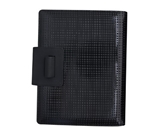 Grandluxe Global Geometric Cameleon Executive PU Leather Organiser Black, 8.3 x 5.8-Inches (232245BK)