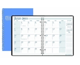 House of Doolittle 14 Month Academic Planner July 2012 to August 2013, 8 1/2 x 11 Inches Bright Blue Cover with 3 Hole Punched Recycled (HOD26308)