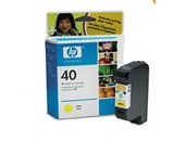 Printer Essentials for HP 40 Yellow - HP DeskJet 1200/1220/1600, DesignJet 430/650 - RM640Y Inkjet Cartridge