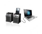 Innovative Technology Set of 2 Computer Speakers with MP3 Dock (Audio/Video/Electronics / Karaoke Machines)