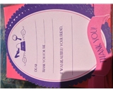 Mara-Mi Zoomerang Pink Princess Die-Cut Fill-In Thank You Card, 10-Count (44110)