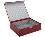 Markings by C.R. Gibson Magnetic Lid Storage Box - Red Pellaq MMLB-9177