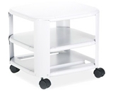 Master Products Mfg. Co. 24060 Mobile Three-Shelf Printer Stand, 17-7/8w x 17-7/8d x 14-3/4h, Platinum