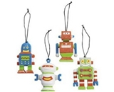 Midwest Set of 4 Robot Ornaments
