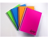Norcom Colorz 3-Subject Notebook, Wide Ruled, 10.5 x 8 Inches, 4 Assorted Colors, 138-Count, 1 Notebook per Order, Color May Vary (77385-9)