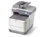 Okidata C3530N Color Laser Fax Copier Printer & Scanner with Network Card