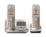 Panasonic KX TG4132N Dect 6.0 Cordless Phone with Answering System, Champagne Gold, 2 Handsets