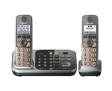 Panasonic KX-TG7742S DECT 6.0 Link-to-Cell via Bluetooth Cordless Phone with Answering System, Silver, 2 Handsets
