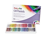 Pentel Arts Oil Pastels, 50 Color Set (PHN-50)