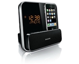 Philips DC315/37 Speaker System for 30-Pin iPod/iPhone with LED Clock Radio (Black)