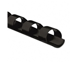Plastic Comb Bindings 5/16- Diameter 40 Sheet Capacity Black 25 Combs/Pack