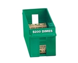 PMC05035 Large Capacity Plastic Interlocking Coin Tray, Holds $200 in Dimes