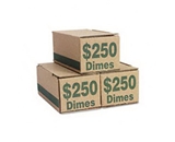 PMC61010 Corrugated Coin Storage Boxes Hold $250 in Dimes