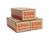 PMC61025 Corrugated Cardboard Coin Storage with Denomination Printed On Side