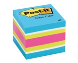 Post-it Notes Cube, 1-7/8 x 1-7/8-Inches, Neon Collection, 400-Sheets/Cube