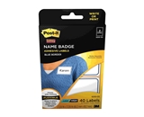 Post-it(R) Name Badge Labels, 2-11/32 x 3-3/8 Inches, Blue Border (6200-OS)