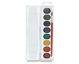 Prang Washable Watercolor Set, 8 Classic Colors with Brush, Assorted Colors (80525)