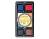 Quartet Alphacolor Concentrated Tempera Biggie Paint Cake Tray Set, 2 x 2.5 x 0.5 Inches, Multi-Colored, 8 Colors per Pack (428003)