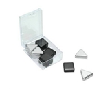 Quartet Metallic Magnets, Silver and Graphite, 12 Magnets per Pack (1250)