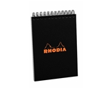 Rhodia Wirebound Notebooks graph 4 in. x 6 in. black