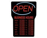 RSB-1342E LED Open Sign with Hours