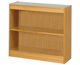 Safco 3-Shelf Square-Edge Veneer Bookcase, Light Oak [Kitchen]