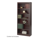 Safco 6-Shelf Reinforced Baby Veneer Bookcase, Mahogany [Kitchen]